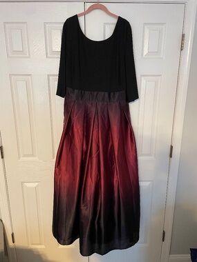 Maroon Ombré Formal Gown
